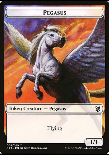 Token Pegasus (W 1/1) // Human (W 1/1)
